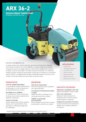Cilindri vibratori în tandem Ammann ARX 36-2