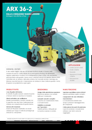 Cilindri vibratori în tandem Ammann ARX 36-2