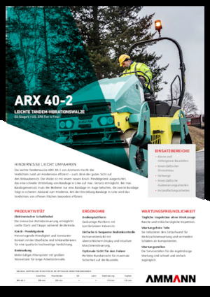 Cilindri vibratori în tandem Ammann ARX 40 -2