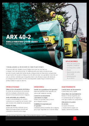 Cilindri vibratori în tandem Ammann ARX 40-2