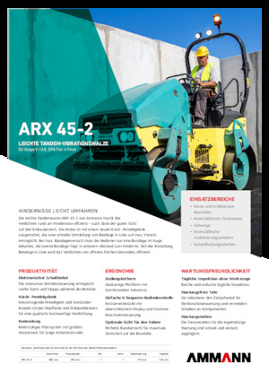 Cilindri vibratori în tandem Ammann ARX 45-2