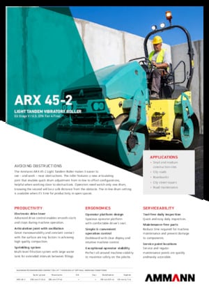 Cilindri vibratori în tandem Ammann ARX 45-2