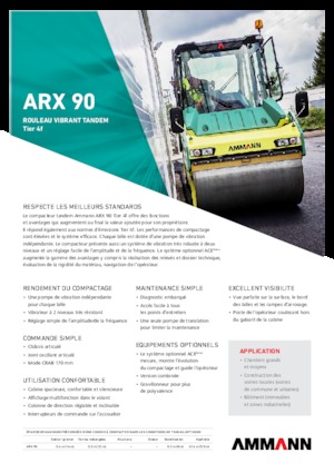 Cilindri vibratori în tandem Ammann ARX 90