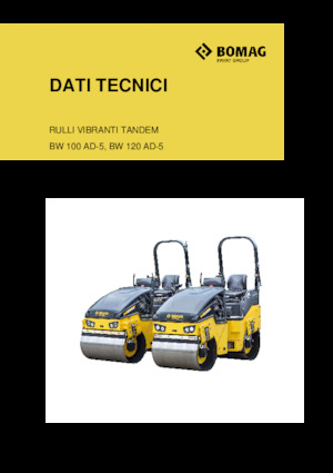 Cilindri vibratori în tandem Bomag BW 100 AD-5