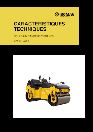 Cilindri vibratori în tandem Bomag BW 131 AD-5