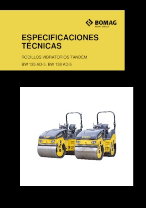 Cilindri vibratori în tandem Bomag BW 138 AD-5