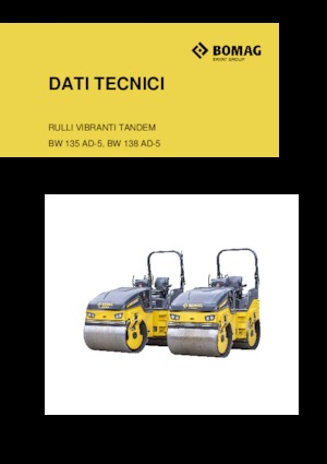 Cilindri vibratori în tandem Bomag BW 138 AD-5