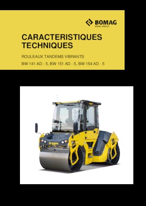 Cilindri vibratori în tandem Bomag BW 151 AD-5