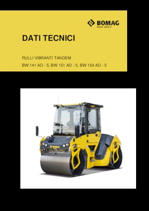 Cilindri vibratori în tandem Bomag BW 151 AD-5
