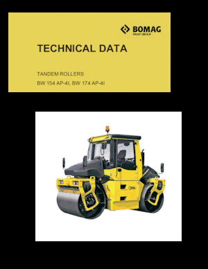 Cilindri vibratori în tandem Bomag BW 154 AP-4I