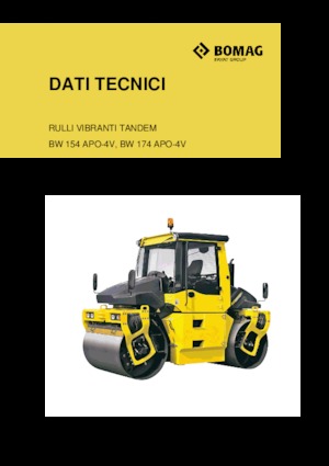 Cilindri vibratori în tandem Bomag BW 154 APO-4i