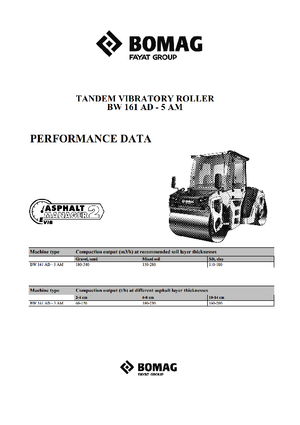 Cilindri vibratori în tandem Bomag BW 161 AD-5 AM