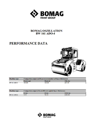 Cilindri vibratori în tandem Bomag BW 161 ADO-4
