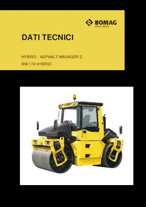 Cilindri vibratori în tandem Bomag BW 174 AP 4 AM Hybrid
