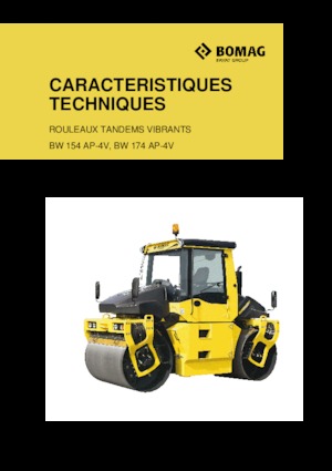Cilindri vibratori în tandem Bomag BW 174 AP 4f