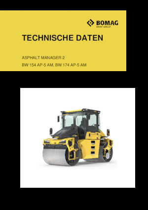 Cilindri vibratori în tandem Bomag BW 174 AP-5 AM