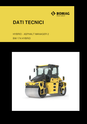 Cilindri vibratori în tandem Bomag BW 174 AP-5 AM Hybrid