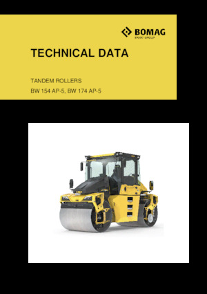 Cilindri vibratori în tandem Bomag BW 154 AP-5