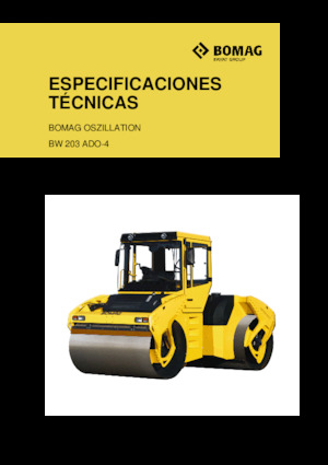 Cilindri vibratori în tandem Bomag BW 203 ADO-4