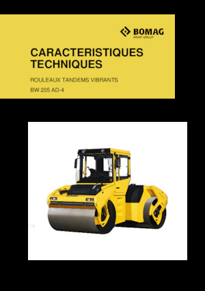 Cilindri vibratori în tandem Bomag BW 205 AD-4