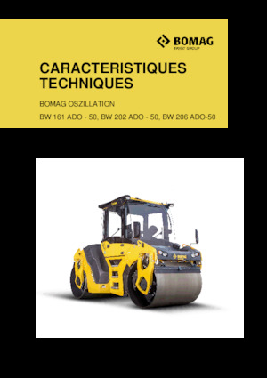 Cilindri vibratori în tandem Bomag BW 206 ADO-50