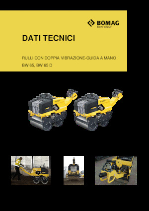 Cilindri vibratori în tandem Bomag BW 65