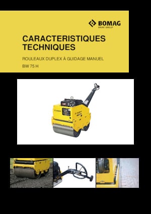 Cilindri vibratori în tandem Bomag BW 65 H