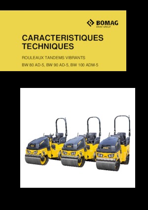 Cilindri vibratori în tandem Bomag BW 90 AD-5