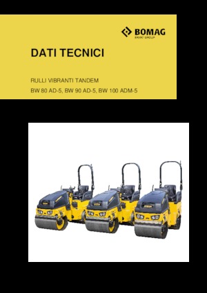 Cilindri vibratori în tandem Bomag BW 90 AD-5