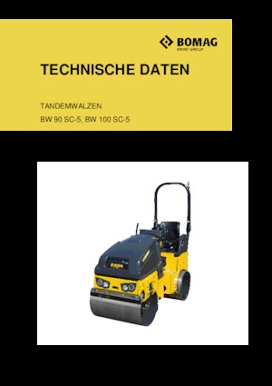 Cilindri vibratori în tandem Bomag BW 90 SC-5