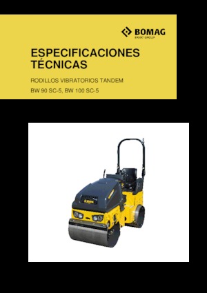 Cilindri vibratori în tandem Bomag BW 100 SC-5