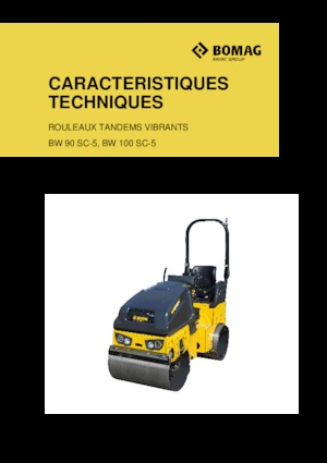 Cilindri vibratori în tandem Bomag BW 100 SC-5