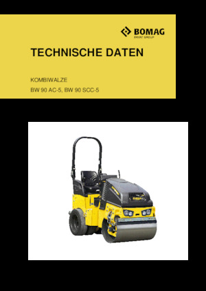 Cilindri vibratori în tandem Bomag BW 90 SCC-5