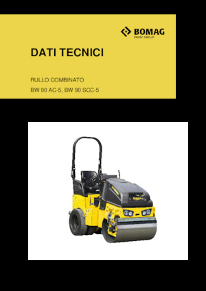 Cilindri vibratori în tandem Bomag BW 90 SCC-5