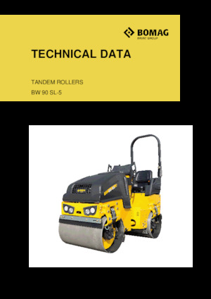 Cilindri vibratori în tandem Bomag BW 90 SL-5