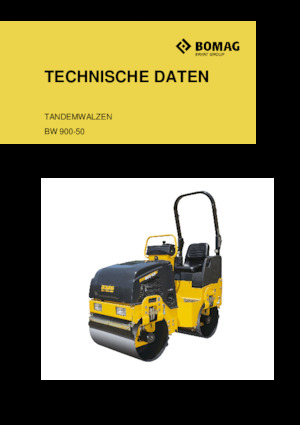 Cilindri vibratori în tandem Bomag BW 900-50