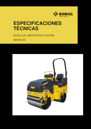 Cilindri vibratori în tandem Bomag BW 900-50