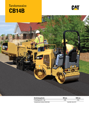 Cilindri vibratori în tandem Caterpillar CB14B