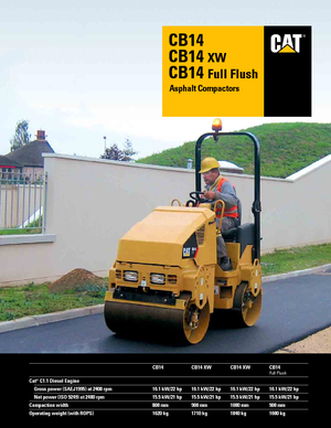 Cilindri vibratori în tandem Caterpillar CB14