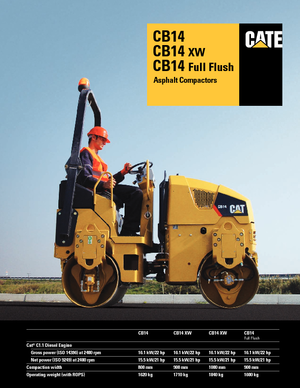 Cilindri vibratori în tandem Caterpillar CB14