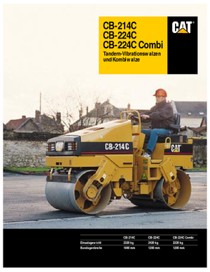 Cilindri vibratori în tandem Caterpillar CB 214 C