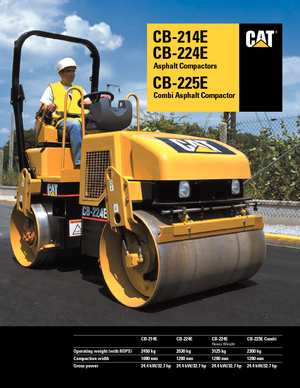 Cilindri vibratori în tandem Caterpillar CB 224 E