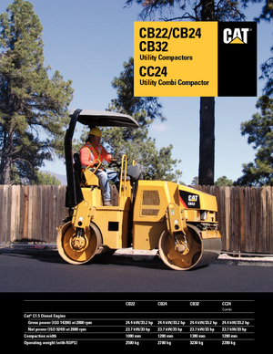 Cilindri vibratori în tandem Caterpillar CB22