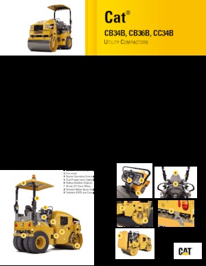 Cilindri vibratori în tandem Caterpillar CB34B