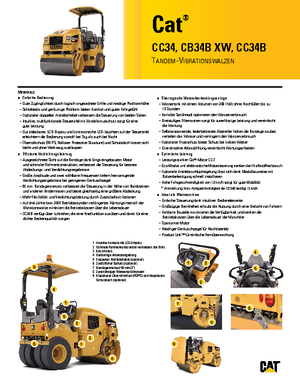 Cilindri vibratori în tandem Caterpillar CB34B