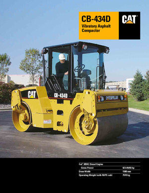 Cilindri vibratori în tandem Caterpillar CB434D