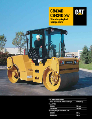 Cilindri vibratori în tandem Caterpillar CB434D