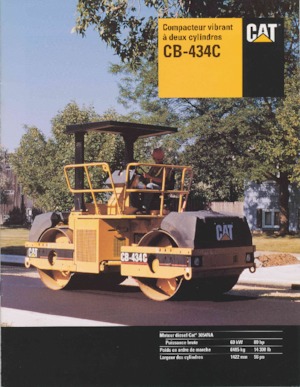 Cilindri vibratori în tandem Caterpillar CB-434C
