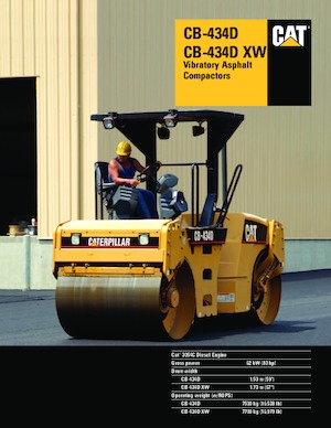 Cilindri vibratori în tandem Caterpillar CB-434D XW