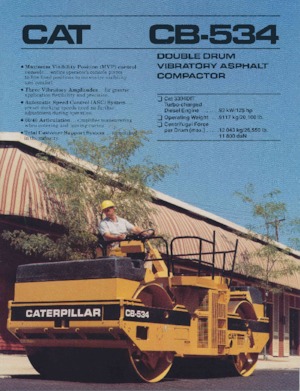 Cilindri vibratori în tandem Caterpillar CB-534